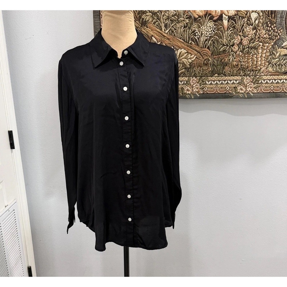 Anthropologie - Black Button-Down Shirt